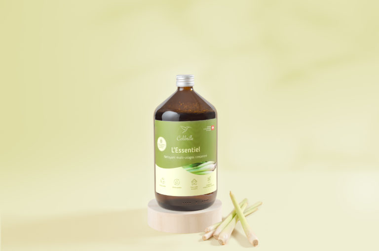 L'Essentiel Colibrille, recharge 1 L de nettoyant concentré, senteur citronnelle