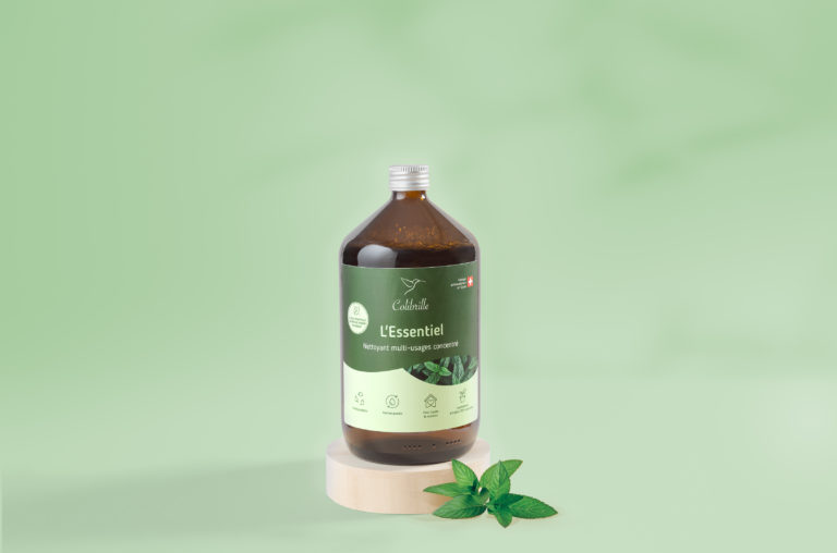 L'Essentiel Colibrille, recharge 1 L de nettoyant concentré, senteur menthe poivrée